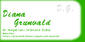 diana grunvald business card